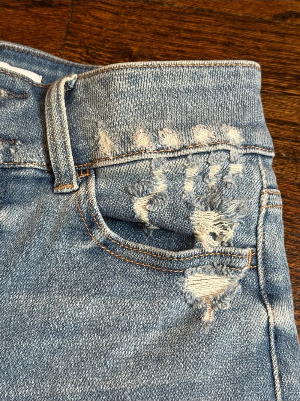 Vervet size small women Light Blue Distressed Denim Women’s Shorts